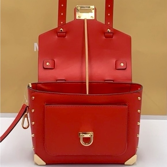 MICHAEL KORS MANHATTAN MEDIUM TOP HANDLE SATCHEL/SHOULDER/CROSSBODY FLAME COLOR - Picture 3 of 14